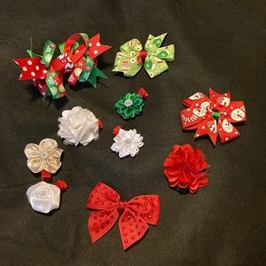 *Bundle* Assorted Christmas Hair Bows